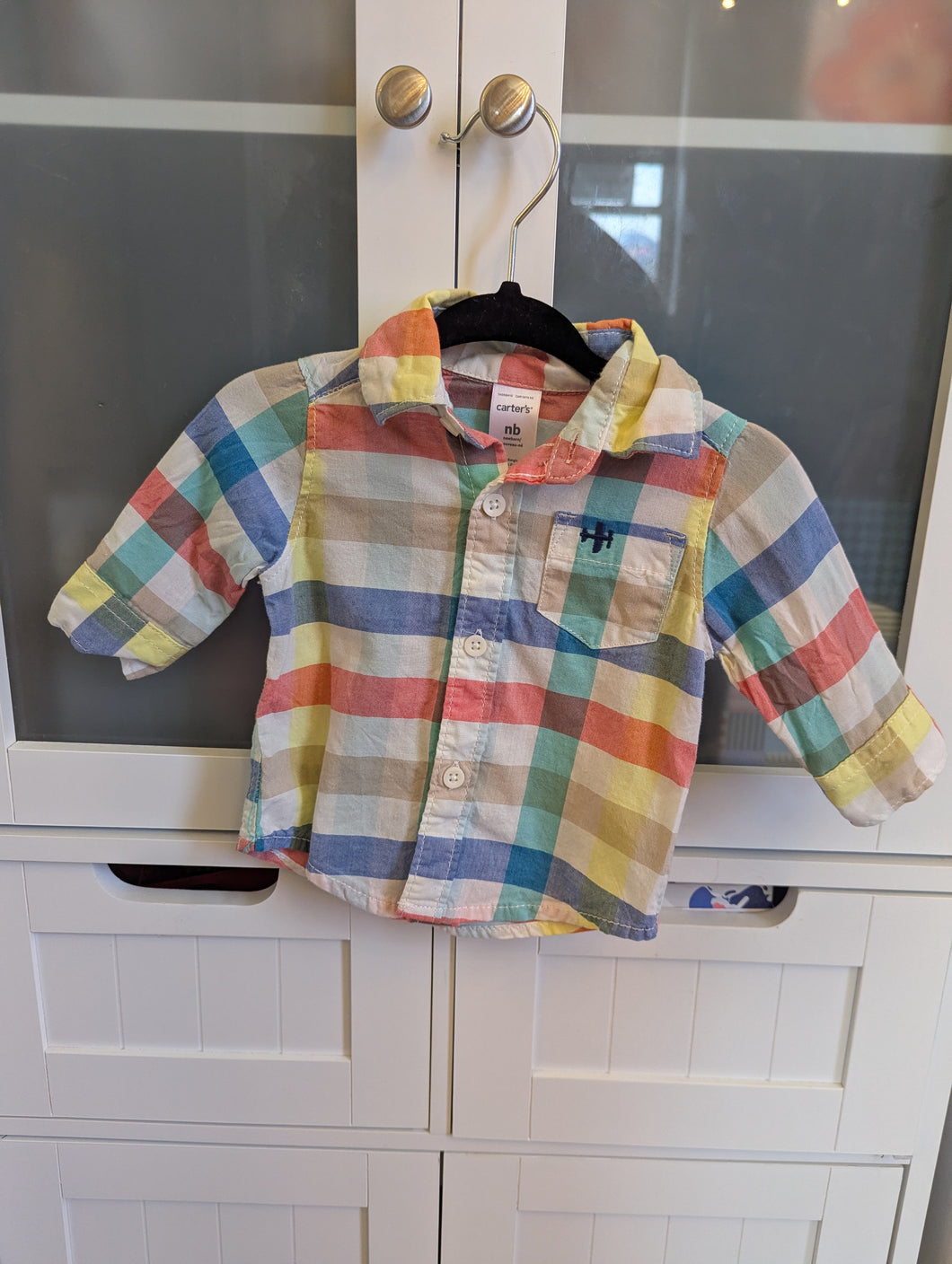 Carters Colorful Button Up NB