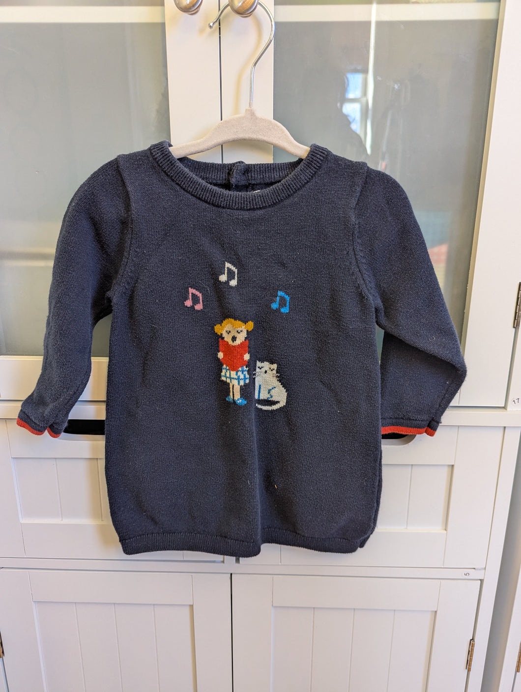 Jacadi Blue Sweater Dress 18M