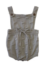 Load image into Gallery viewer, Grey Knit Baby Romper
