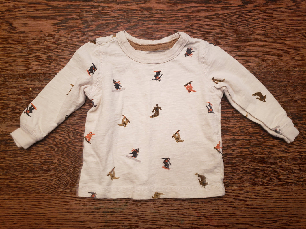 Carters Long Sleeve Snowboard Shirt Size 6month