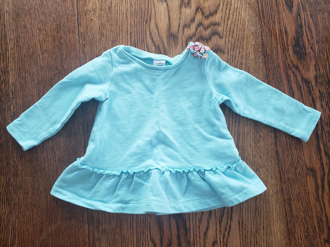 Carters Light Blue Peplum Sweater size 9month