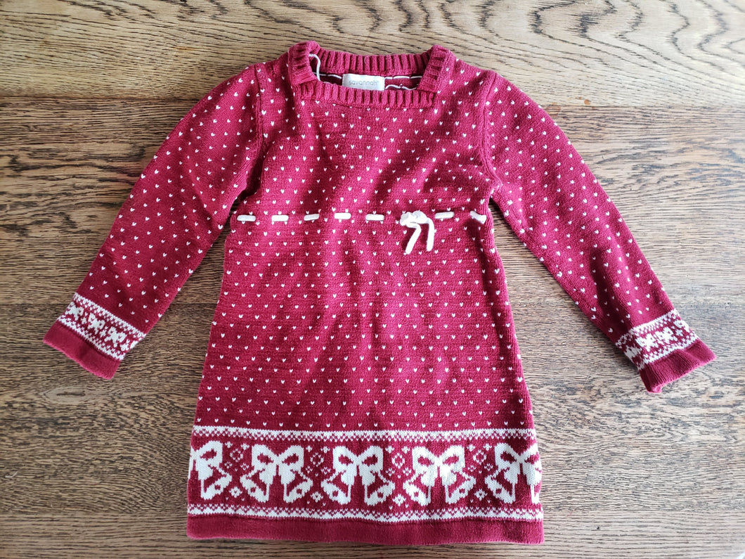 Savannah Christmas Sweater Dress size 3T