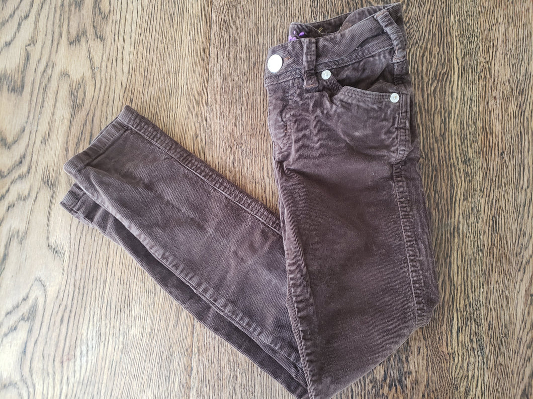 Justice Brown Corderoy Pants Kids Size 8 Slim