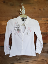 Load image into Gallery viewer, Calvin Klein Girls Size 10 Long Sleeve Button Up
