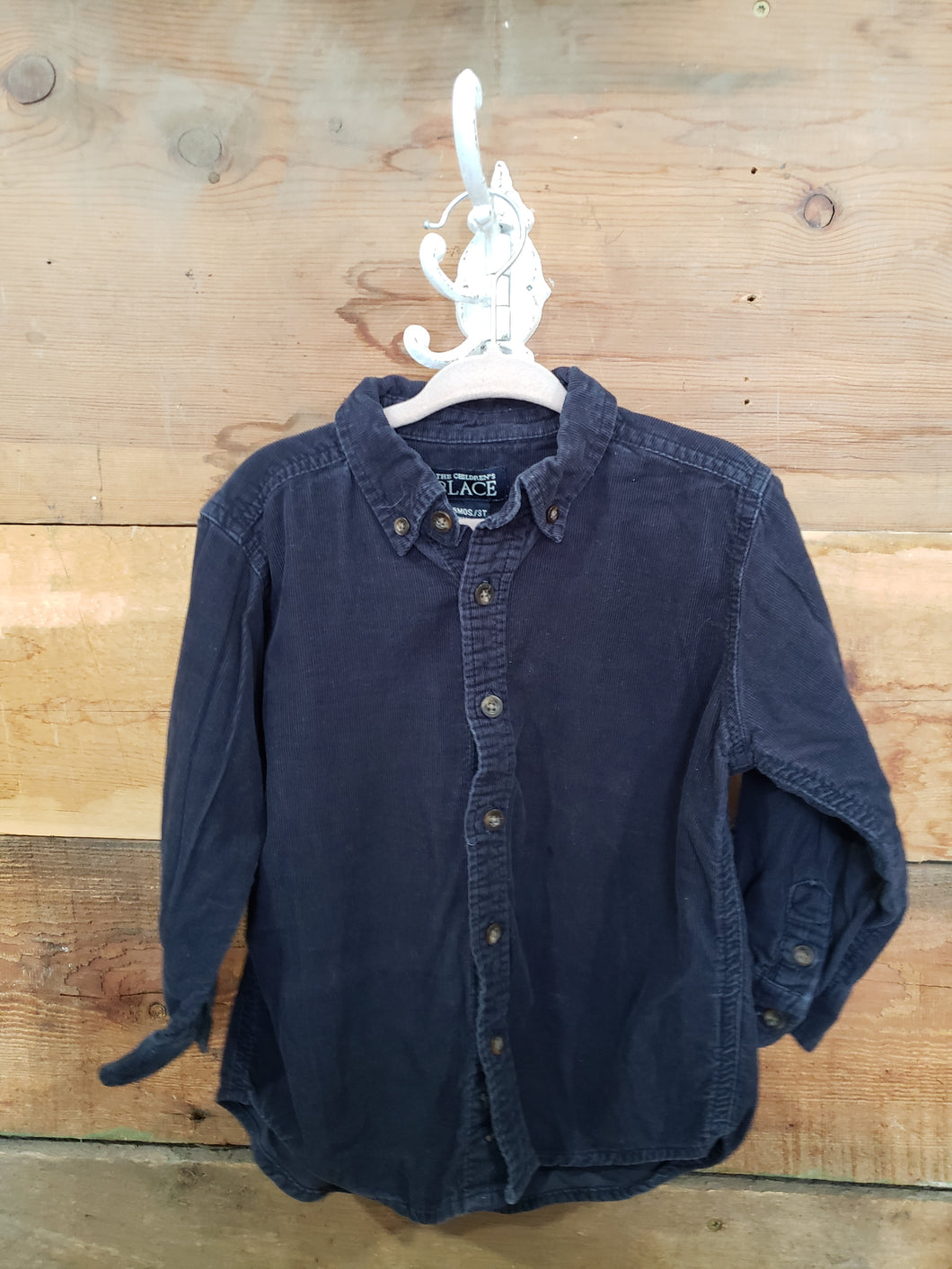 Childrens Place Blue Corduroy Button Up Size 3T