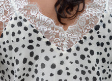 Load image into Gallery viewer, Sleeveless Dalmation and Lace Top
