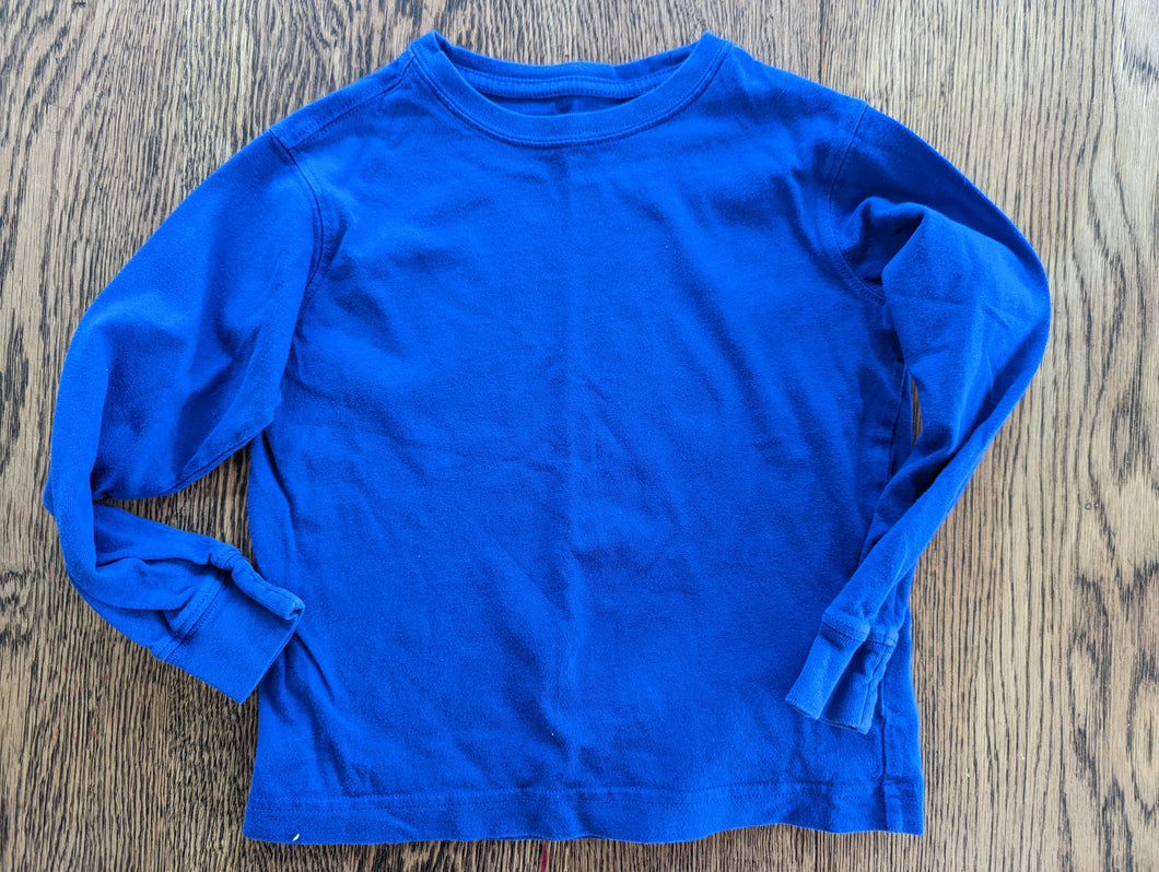 Lands End Blue Long Sleeve Shirt Boys 4T