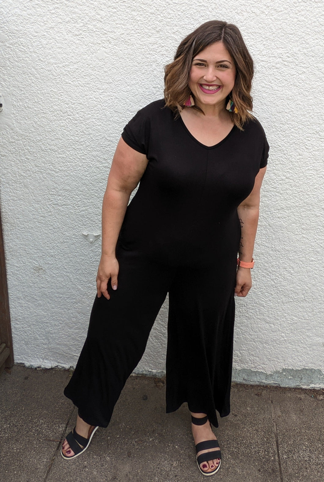 Black Jumpsuit with Pockets! Made In USA