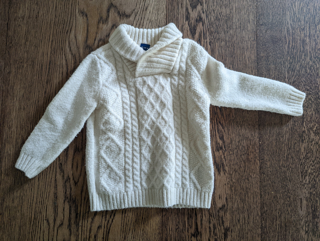 Old Navy Off White Sweater 18-24 Months