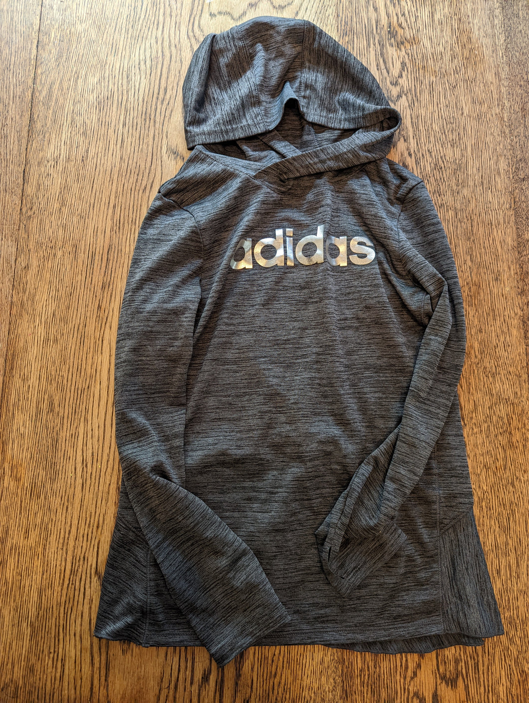 Adidas Hoodie Grey Girls size 10-12