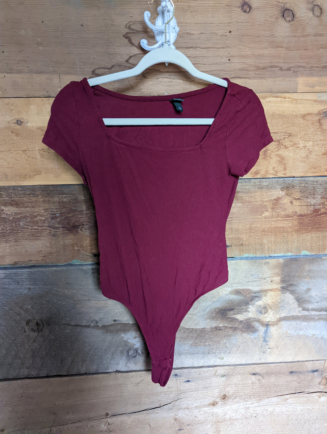 Wild Fable Crimson Body Suit Top Womens M