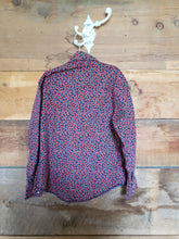 Load image into Gallery viewer, Rustler by Wrangler Unisex Red and Blue Paisley Kids Pearl Snap Size M
