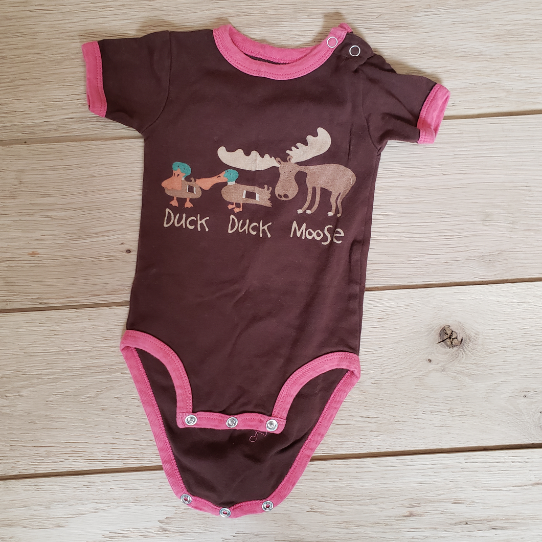 Lazy One Pink and Brown Bodysuit size 12 Months